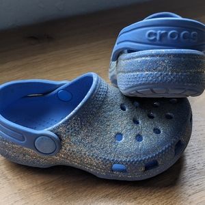 Toddler Glitter Crocs